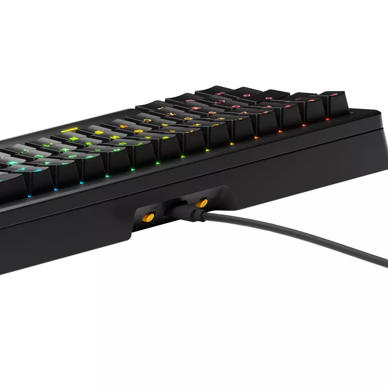 Glorious Gaming GMMK 3 HE 65% Prebuilt Wired Schwarz - FR, Kabelgebunden, USB, Mechanisch, AZERTY, RGB LED, Schwarz
