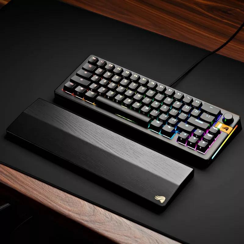 Glorious Gaming GMMK 3 HE 65% Prebuilt Wired Schwarz - FR, Kabelgebunden, USB, Mechanisch, AZERTY, RGB LED, Schwarz