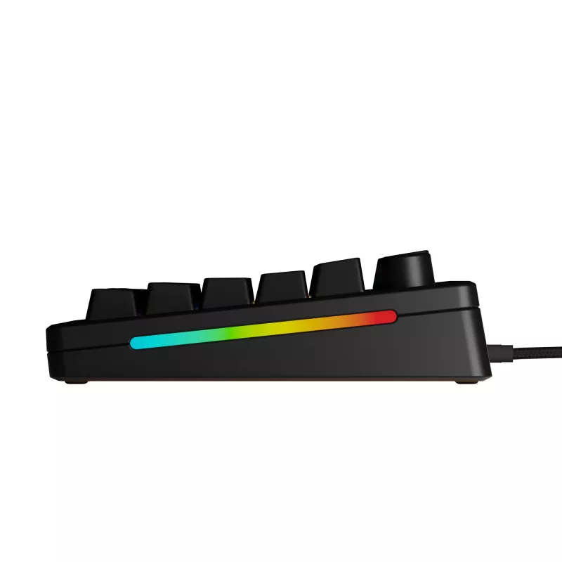 Glorious Gaming GMMK 3 HE 75% Prebuilt Wired Schwarz - FR, Kabelgebunden, USB, Mechanisch, AZERTY, RGB LED, Schwarz