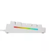 Glorious Gaming GMMK 3 HE 75% Prebuilt Wired White - FR, Kabelgebunden, USB, Mechanisch, AZERTY, RGB LED, Weiß