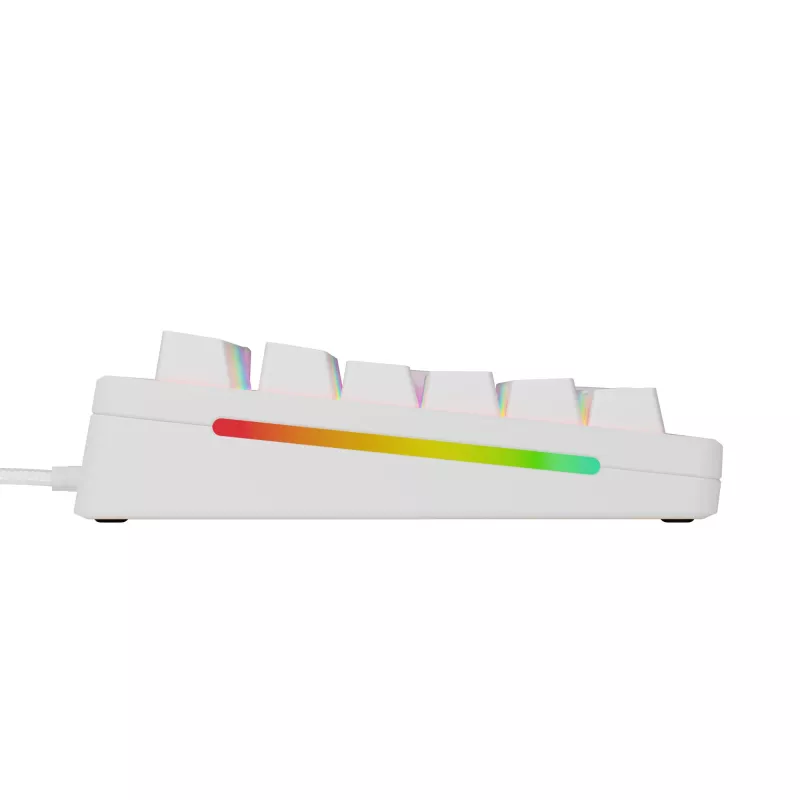 Glorious Gaming GMMK 3 HE 100% Prebuilt Wired White - FR, Kabelgebunden, USB, Mechanisch, AZERTY, RGB LED, Weiß