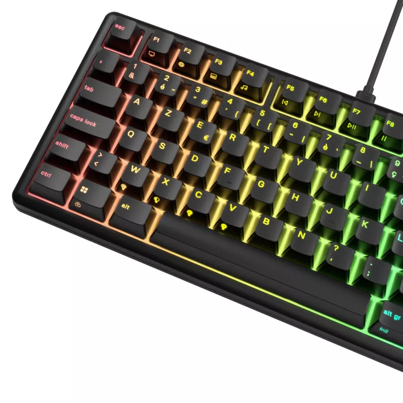 Glorious Gaming GMBK 75% Tastatur USB AZERTY Französisch Schwarz