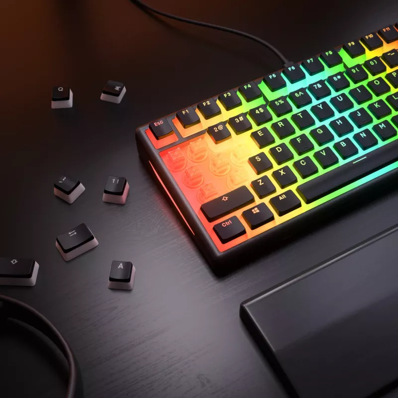 Glorious Gaming GMBK 75% Tastatur USB AZERTY Französisch Schwarz