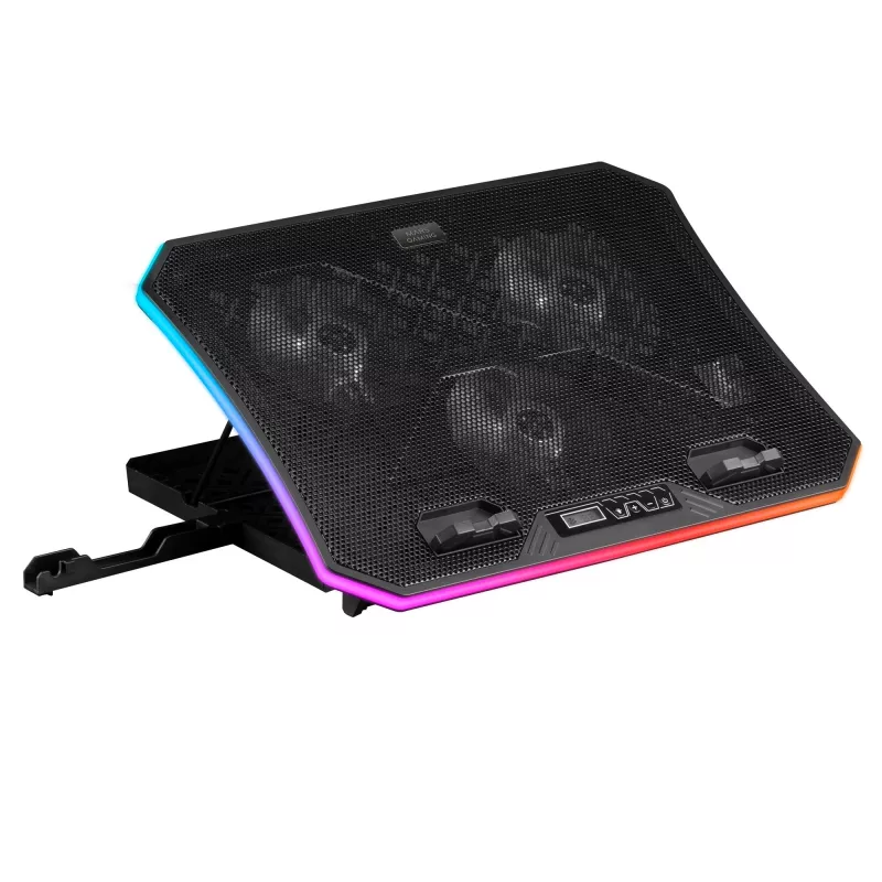 Mars Gaming MNBC6, Kühlbasis + Ständer XL 19'' ARGB, 3 Lüfter, Mobiler Ständer