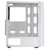 Mars Gaming MC-ART Weiß ATX Gaming-PC-Gehäuse doppelt bemaltes gehärtetes Glas ARGB 12 Modi 120-mm-Lüfter