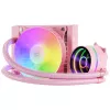 Mars Gaming ML-ONE120 Pink Flüssig-CPU-Kühler TDP 200W Infinity-Spiegel FRGB leiser Lüfter universell Multisockel