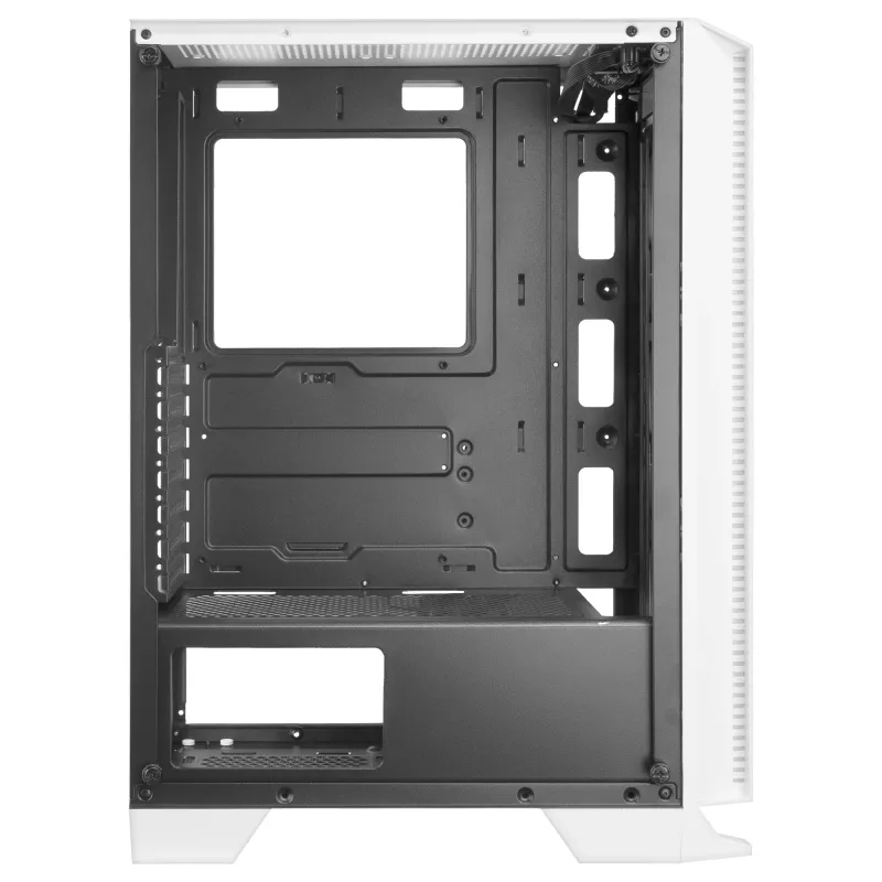 Mars Gaming MC-C Weiß PC ATX-Gehäuse Metall-Mesh-Frontpanel Temperglasfenster 3 vordere 120-mm-FRGB-Lüfter