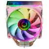 Mars Gaming MCPU-VR Pink CPU-Kühler Dual Infinity Mirror ARGB 4 HCT-Heatpipes 180W TDP Ultra-leiser PWM 12cm Lüfter