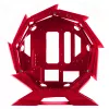 Mars Gaming MCORB Rot Micro-ATX XL Gaming-PC-Gehäuse Maßgeschneidertes rundes Design Doppeltes Hartglas