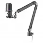 Mars Gaming MMIC-XT, Professionelles High-Definition 192 kHz 24-Bit Studio-Mikrofon, Omnidirektionaler Arm, Anti-Schock-Halterung, Pop-Filter Metallgeflecht, Schwarz