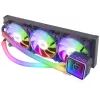 Mars Gaming ML-ULTRA360 Schwarz Flüssig-CPU-Kühlung TDP 650W Infinity Mirror 3 leise FDB ARGB Lüfter ARGB Schläuche Universal-Multisockel