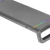 Mars Gaming MGS-ONE Schwarz Chroma RGB Monitorständer verstellbare Größe Smartphone- und Tablet-Halterung Front-USB 2.0