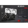 Mars Gaming MF-NCLX2W Computergehäuselüfter 12 cm Weiß 2 St.