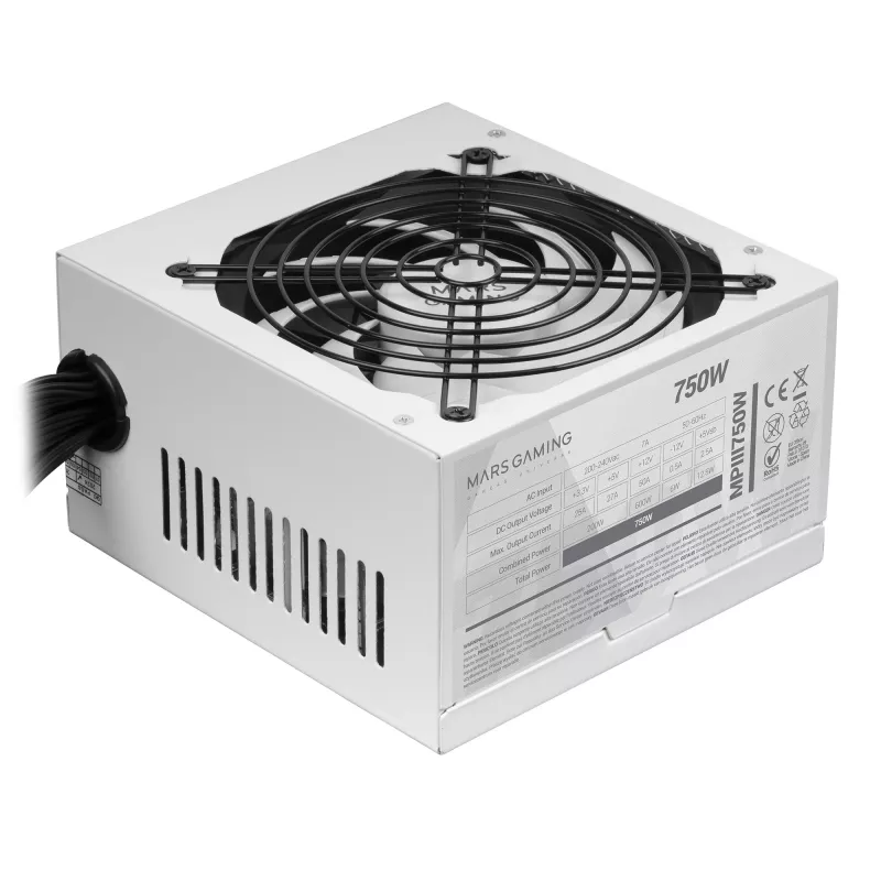 Mars Gaming MPIII750W Netzteil 750 W 20+4 pin ATX ATX Weiß
