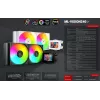 Mars Gaming ML-VISION240W AIO-Flüssigkeits-CPU-Kühler, 240 mm, RGB, Weiß