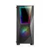Mars Gaming MC777, ATX Computergehäuse, ARGB-Beleuchtung, Schwarz, PC, Schwarz, ATX, micro ATX, Mini-ITX, Blau, Grün, Rot, 15.8 cm, 31.8 cm