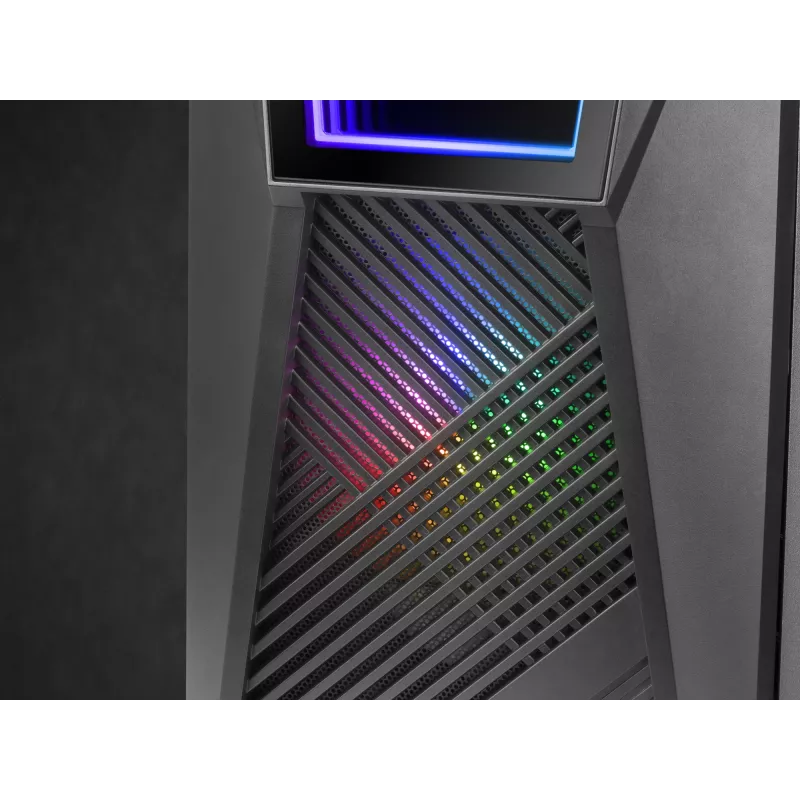 Mars Gaming MC777, ATX Computergehäuse, ARGB-Beleuchtung, Schwarz, PC, Schwarz, ATX, micro ATX, Mini-ITX, Blau, Grün, Rot, 15.8 cm, 31.8 cm