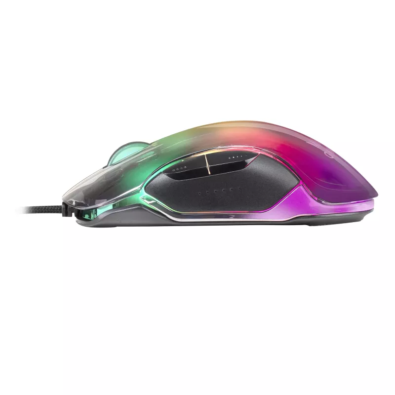 Mars Gaming MMGLOW Gaming-Maus RGB Chroma-Glow Spiegel-Finish 12800 DPI Schwarz