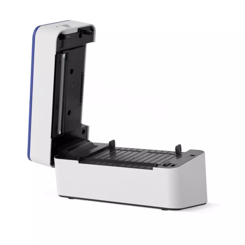Thermodirekt-Etikettendrucker HP HPKE100 203 x 203 DPI 127 mm/s kabelgebunden USB Weiß/Blau