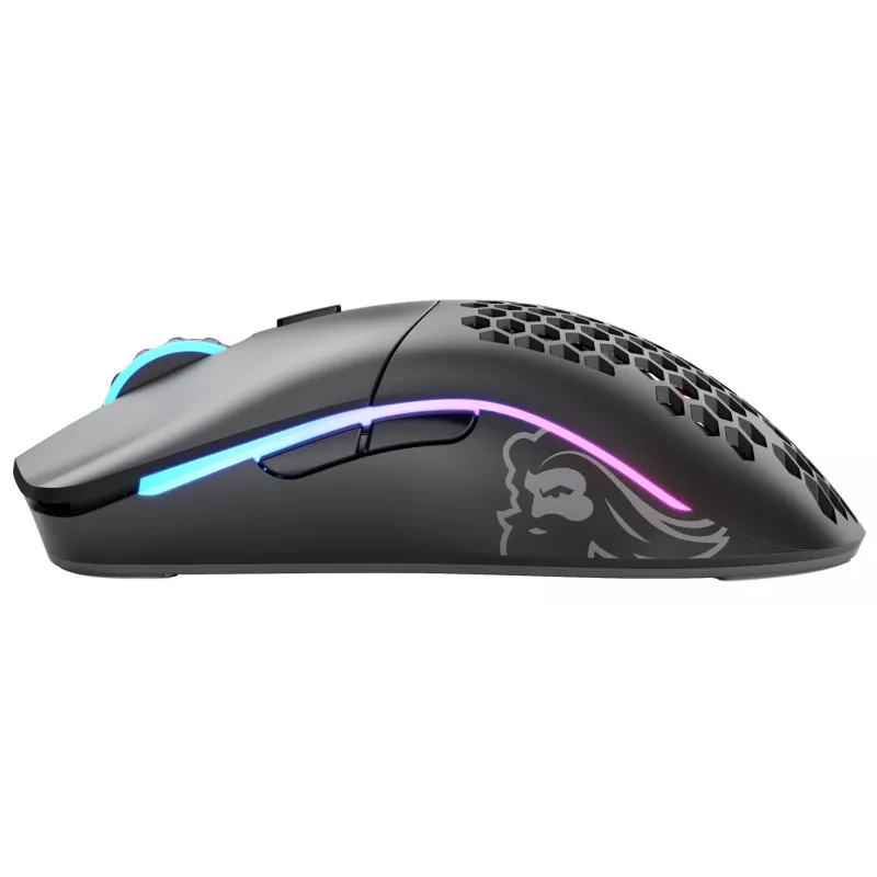 Glorious Gaming Glorious Model O Wireless - Mattschwarz, Rechtshändig, Optisch, RF Wireless, 19000 DPI, 1 ms, Schwarz