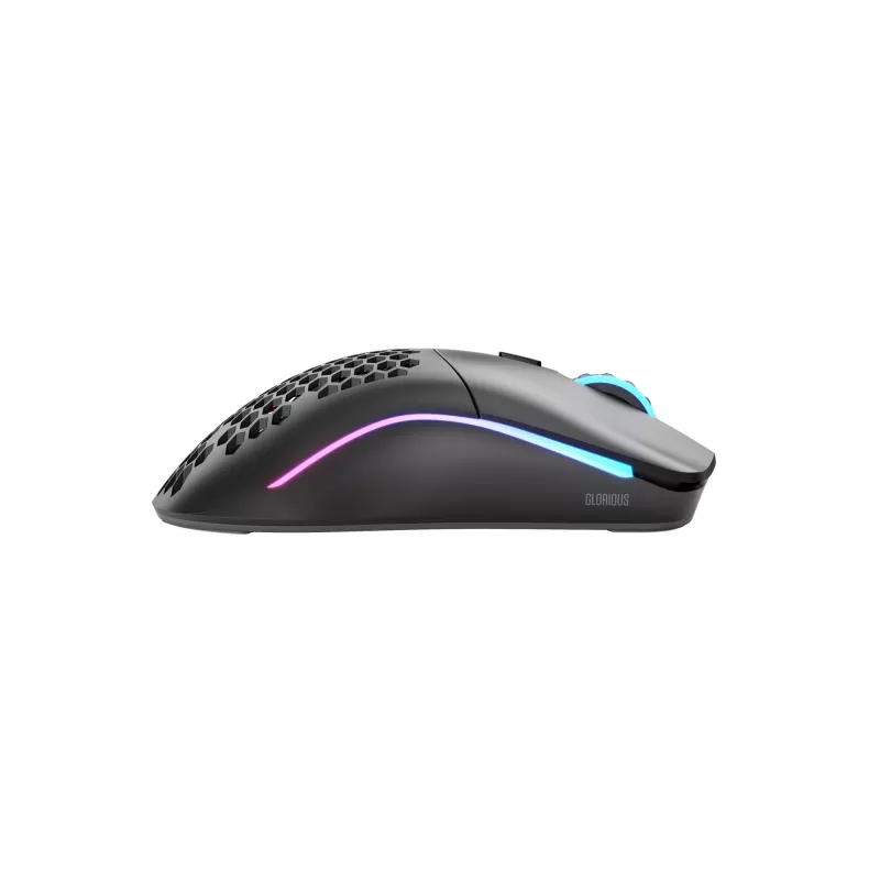Glorious Gaming Glorious Model O Wireless - Mattschwarz, Rechtshändig, Optisch, RF Wireless, 19000 DPI, 1 ms, Schwarz