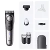 Barttrimmer BRAUN BeardTrimmer 9 80789785, 20 Längenstufen, 0,5–20 mm, Netz-/Akkubetrieb, Nass & Trocken, Grau