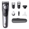 Barttrimmer BRAUN BeardTrimmer 9 80789785, 20 Längenstufen, 0,5–20 mm, Netz-/Akkubetrieb, Nass & Trocken, Grau