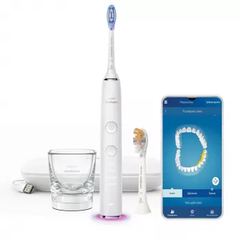 Philips Sonicare DiamondClean Smart DiamondClean Smart HX9917/88 elektrische Schallzahnbürste mit 2 Zubehörteilen und App