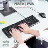 Trust Primo Tastatur Maus enthalten Universal USB AZERTY Belgisch Schwarz