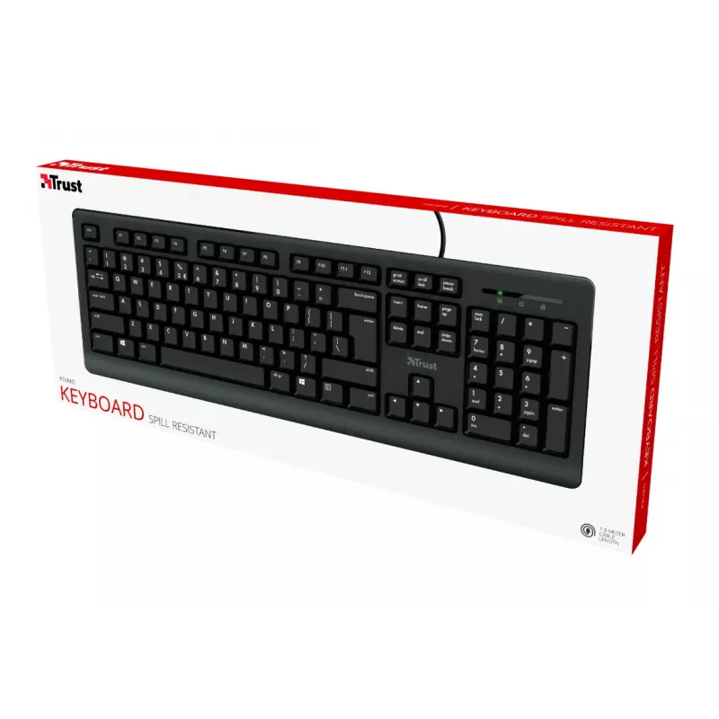 Trust Primo USB Tastatur, QWERTY, Niederländisch (24145)