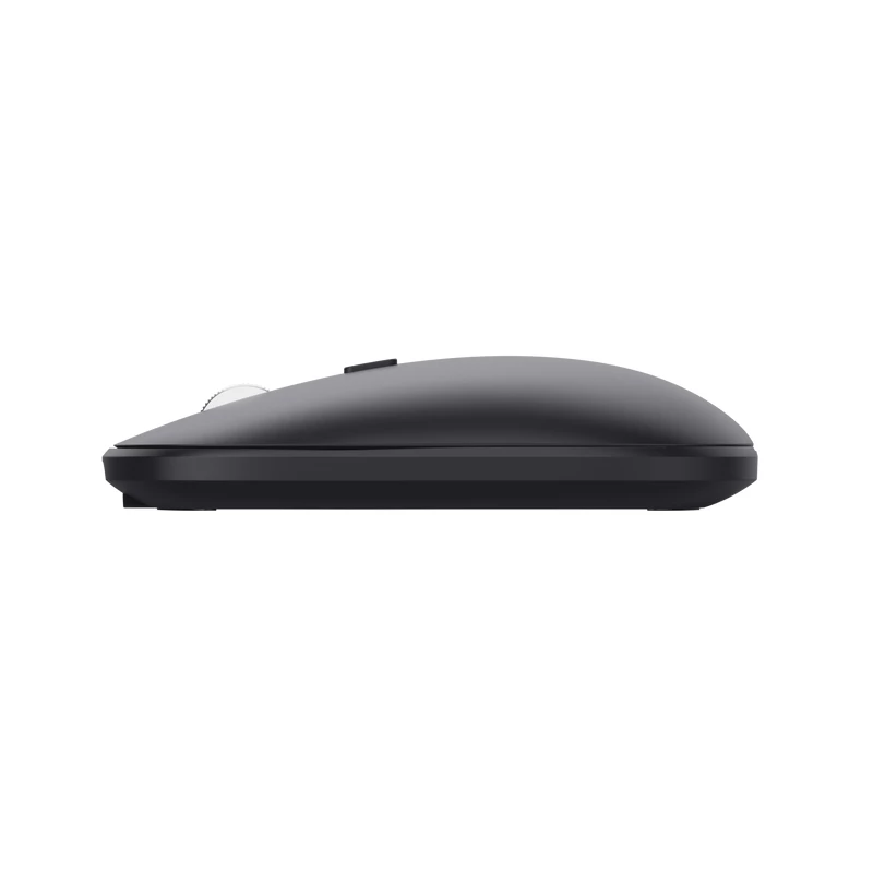 Trust Lyra Tastatur, Maus enthalten, Büro, RF Wireless + Bluetooth, AZERTY, Belgisch, Schwarz