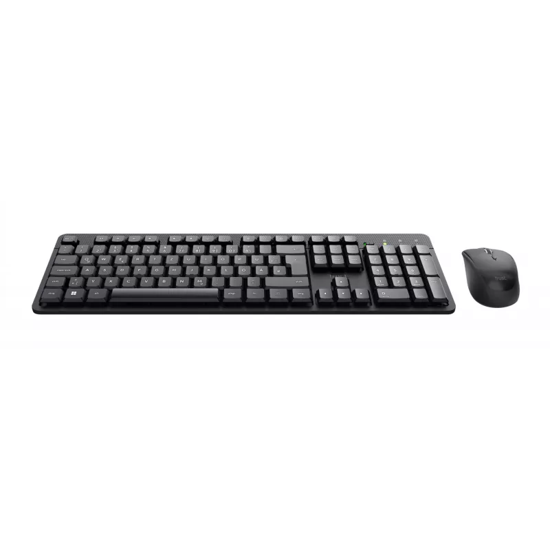Trust TKM-360 Tastatur Maus enthalten Büro RF Wireless QWERTY US English Schwarz