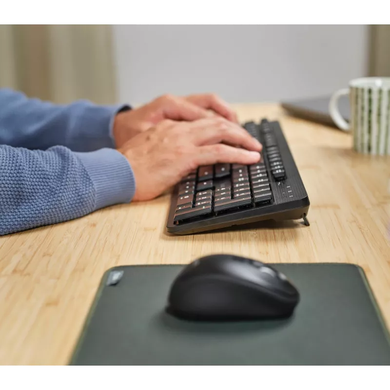 Trust TKM-360 Tastatur Maus enthalten Büro RF Wireless QWERTY US English Schwarz
