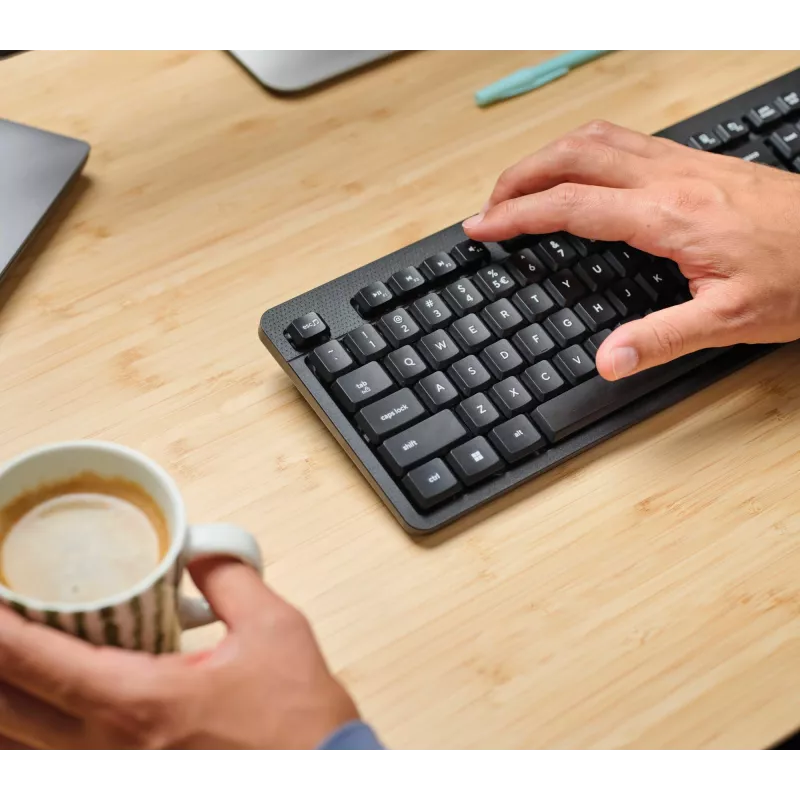 Trust TKM-360 Tastatur Maus enthalten Büro RF Wireless QWERTY US English Schwarz