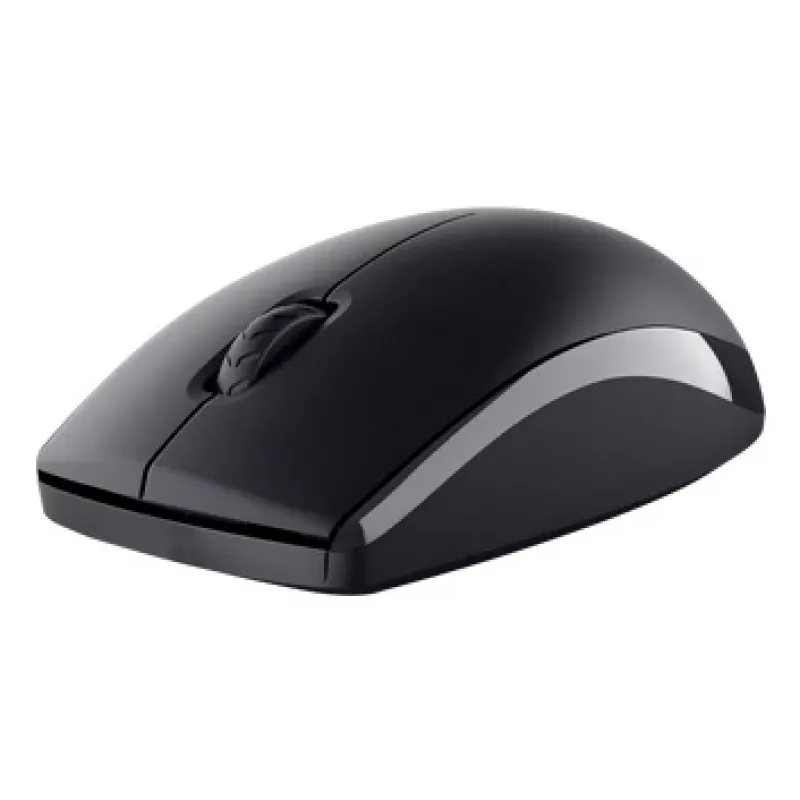 Funk-Tastatur- und Maus-Set TRUST Primo – Full-Size-QWERTY-Membrantastatur, RF Wireless, Schwarz, inklusive Maus