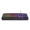Trust GXT 836 Evocx Tastatur Gaming USB AZERTY Belgisch Schwarz