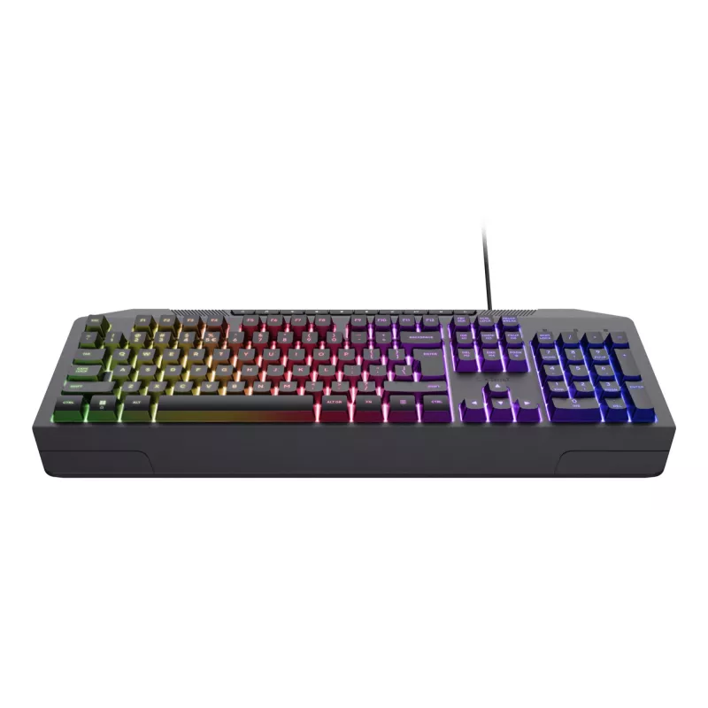 Trust GXT 836 Evocx Tastatur Gaming USB AZERTY Belgisch Schwarz