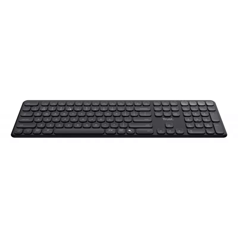 Trust Vaiya Tastatur Universal USB + RF Wireless + Bluetooth AZERTY Belgisch Schwarz