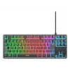 Trust GXT 833 Thado TKL Tastatur Gaming USB AZERTY Belgisch Schwarz