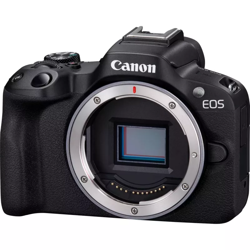 Canon EOS R50 Systemkamera-Kit mit RF-S 18-45mm und RF 75-300mm Objektiven