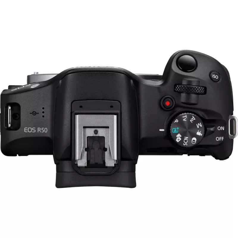 Canon EOS R50 Systemkamera-Kit mit RF-S 18-45mm und RF 75-300mm Objektiven