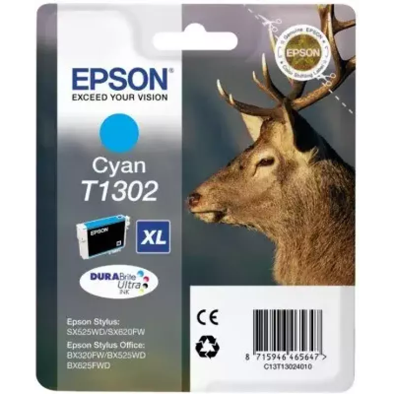 Epson Stag Einzelpackung Cyan T1302 DURABrite Ultra Tinte