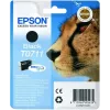 Epson Cheetah Einzelpackung Schwarz T0711 DURABrite Ultra Tinte, Schwarz, pigmentbasierte Tinte, 1 Stk.