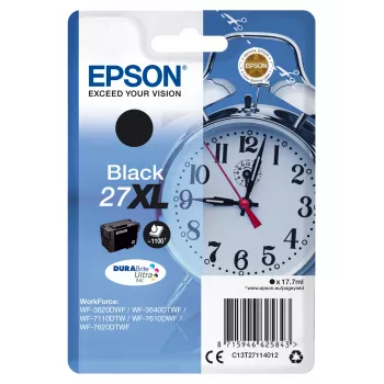 Epson Wecker Einzelpack Schwarz 27XL DURABrite Ultra Tinte