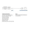 ACT 0,6 m USB-auf-Seriell-Adapter, Schwarz, 0,6 m, USB Typ-A, DB-9, Stecker, Stecker