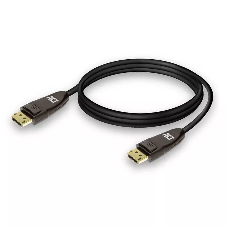ACT DisplayPort 1.4 Kabel 8K, 1m, 1 m, DisplayPort, DisplayPort, Stecker, Stecker, Schwarz