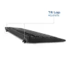 ACT kabelloses Tastatur- und Maus-Set (Azerty), leiser Klick, umweltfreundlich, aus recycelten Materialien