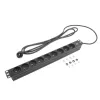 ACT Verlängerungsleitung PDU 19 Zoll CEE7/7 mit 9 Typ-E-Steckdosen, 3m H05VV-F 3G1.5