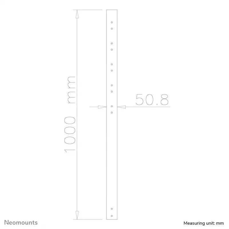 Neomounts FPMA-CP100 Verlängerungsstange TV-Deckenhalterung - H 100 cm