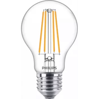 Philips LED-Filamentlampe E27 3er-Pack, 8,5 W (75 W Äquivalent), 2700 K